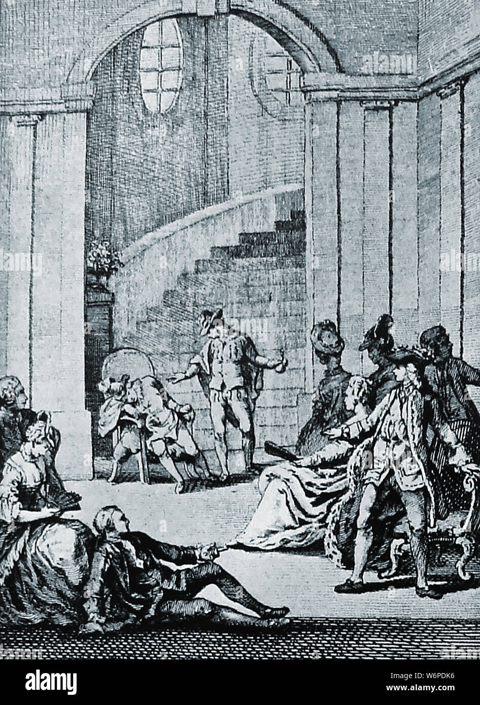 Jahrhunderts - eine Hamlet-aufführung im modernen Kleid (der Zeit) Stockfoto