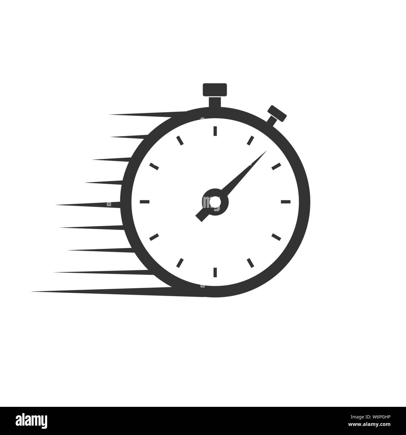 Schnelle Lieferung vektor Icon mit Timer. Für Ihr Design Template Stock Vektor