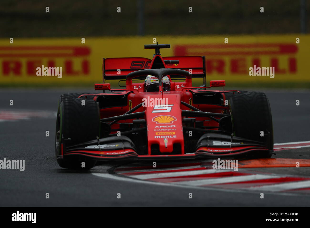 #05 Sebastian Vettel Scuderia Ferrari. GP von Ungarn, Budapest 2-4 August 2019 Stockfoto