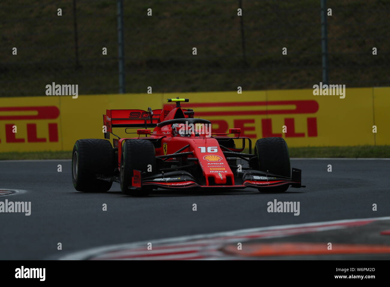 Budapest, Ungarn. 02 Aug, 2019. #16 Charles Leclerc, Scuderia Ferrari. GP von Ungarn, Budapest 2-4 August 2019. Credit: Unabhängige Fotoagentur/Alamy leben Nachrichten Stockfoto