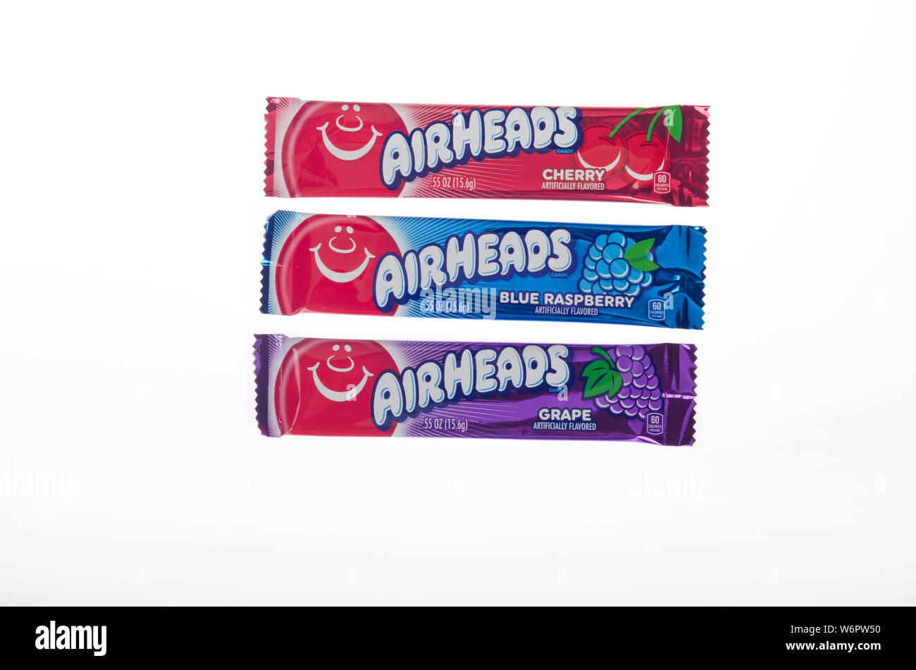 Airheads taffy wie Süßigkeiten von Perfetti Van Melle. Stockfoto