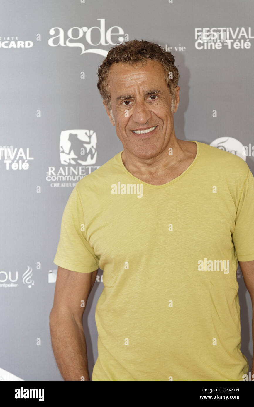 Cap Agde, Frankreich.22. Juni 2019. Karim Belkhadra besucht das Herault Cinema and Television Festival in Agde, Frankreich Stockfoto