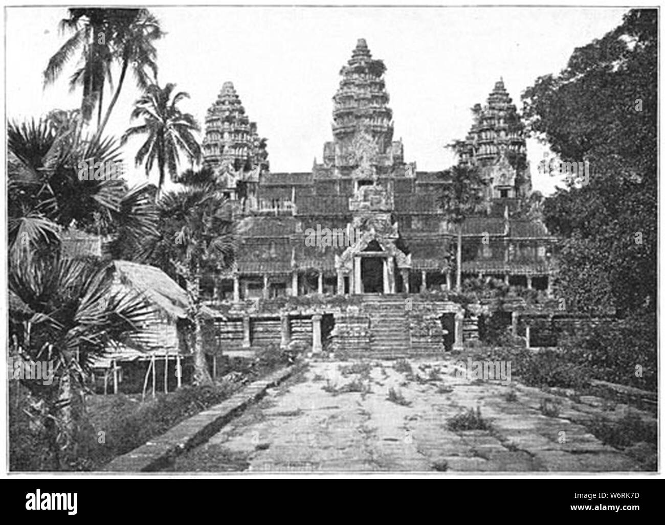 De Drie torens van den Tempel van Angkor-Wat. Stockfoto