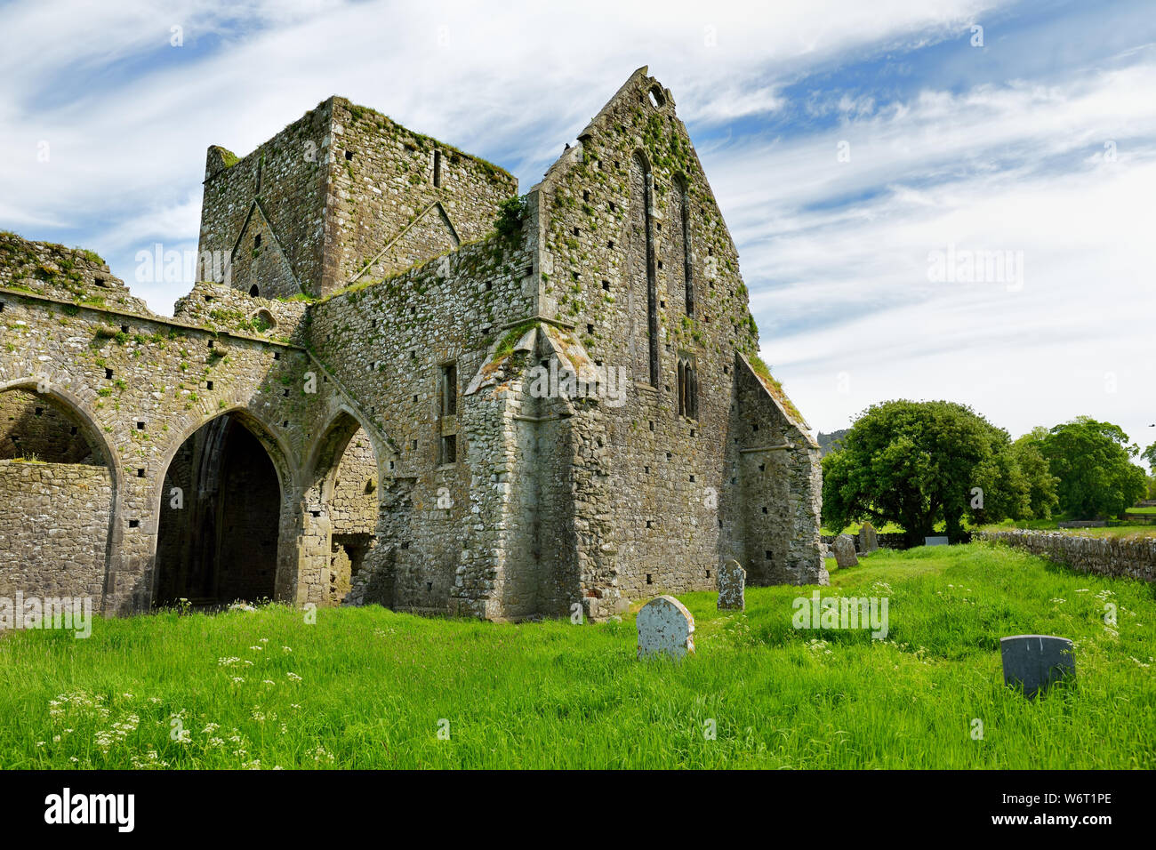 Hore Abbey, zerstörten Zisterzienserinnen-Kloster in der Nähe der Rock of Cashel, County Tipperary, Irland Stockfoto