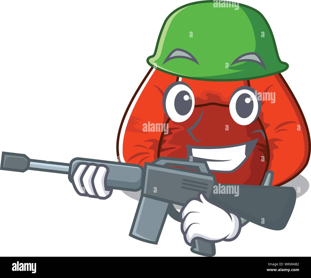 Armee Sitzsack in Comic Form Stock-Vektorgrafik - Alamy