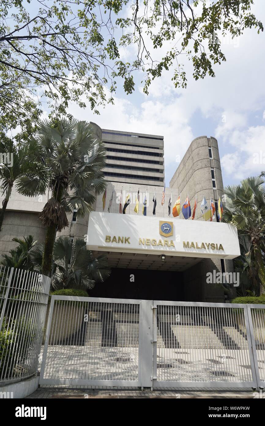 Die Bank Negara Malaysia (Zentralbank von Malaysia) Gebäude, Kuala Lumpur Stockfoto