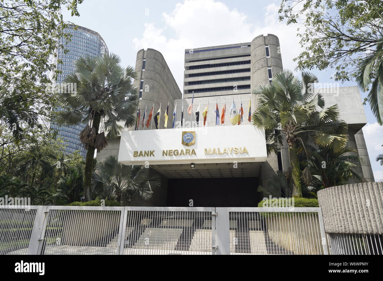 Die Bank Negara Malaysia (Zentralbank von Malaysia) Gebäude, Kuala Lumpur Stockfoto