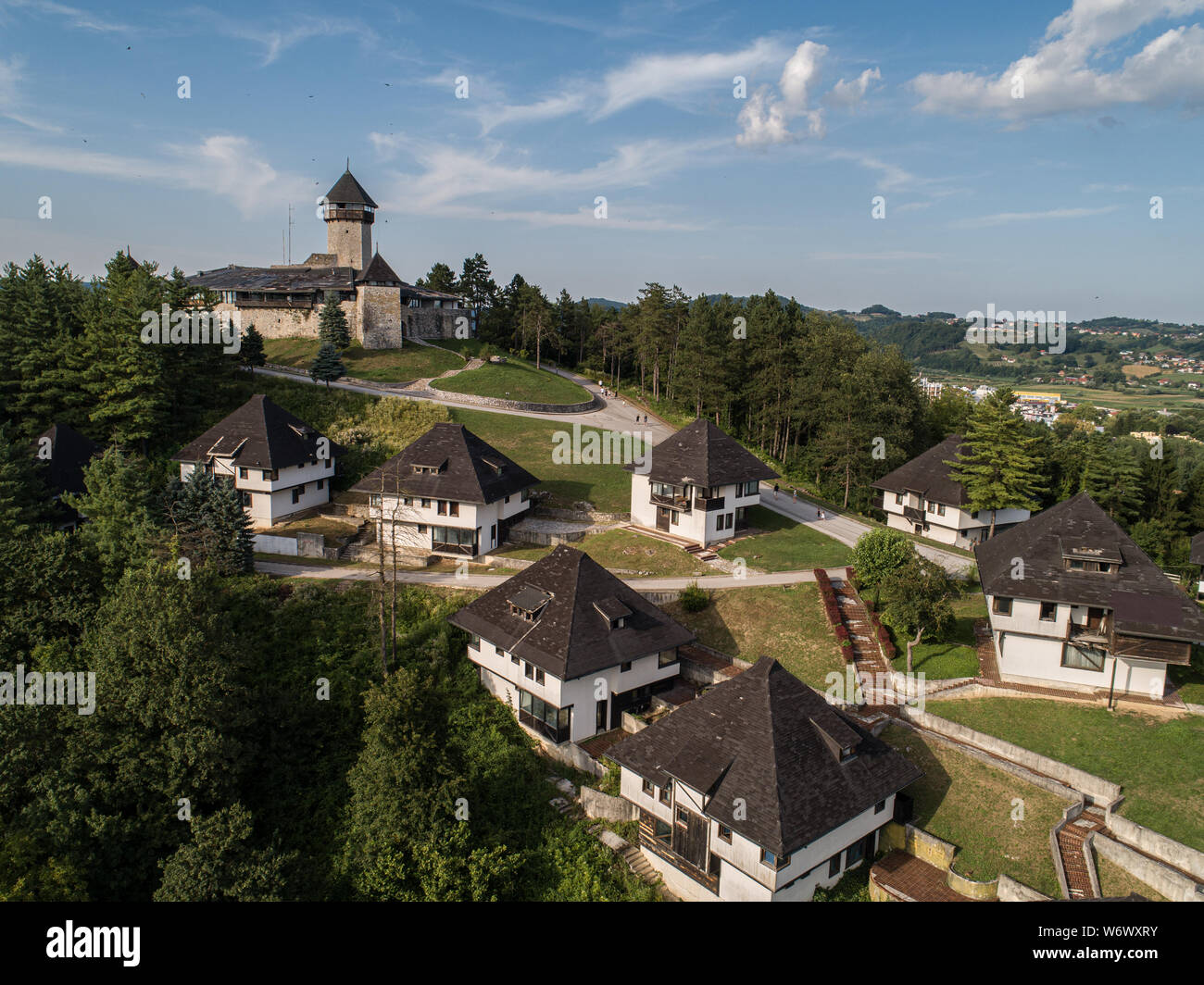 Velika Kladuša Schloss, Velika Kladuša, Bosnien und Herzegowina, Europa. Stockfoto