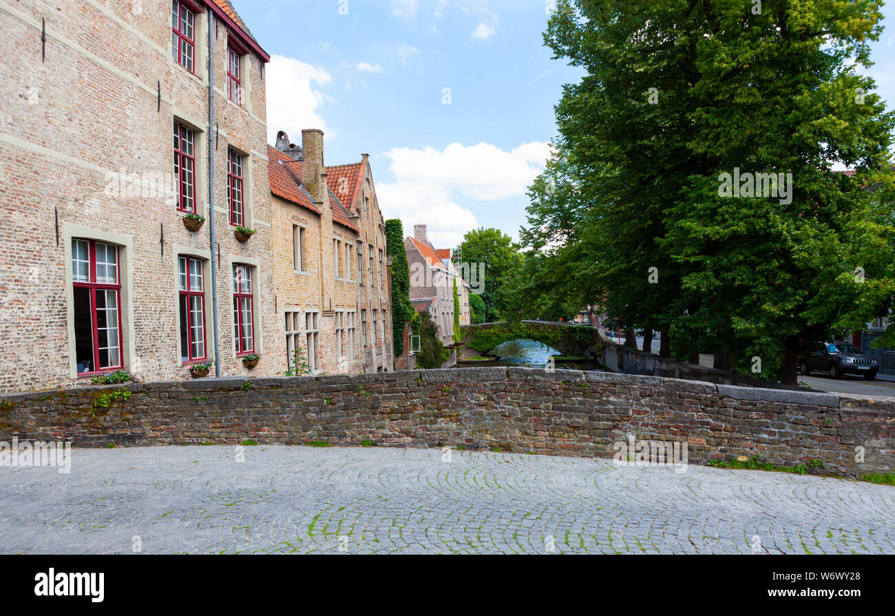 Brücken über den Kanal, Brugge, Brügge, Belgien Stockfoto