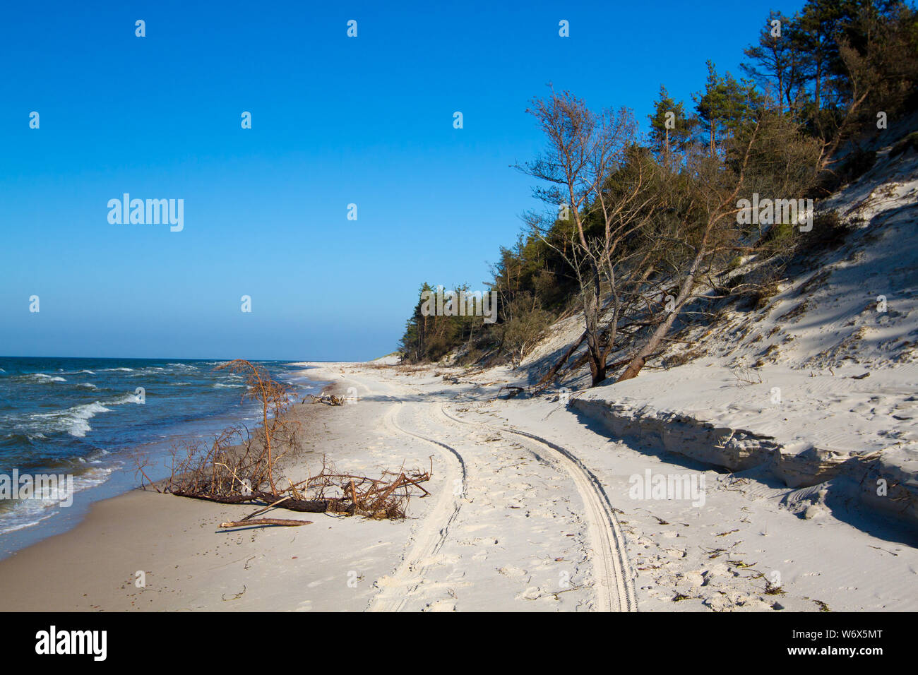 Strand Landschaft an der Ostsee, Polen. Stockfoto