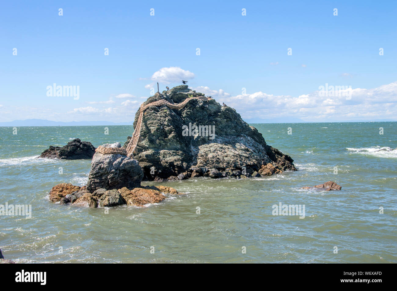 Meoto Iwa (Wedded Felsen) An der Ise Japan 2016 Stockfoto