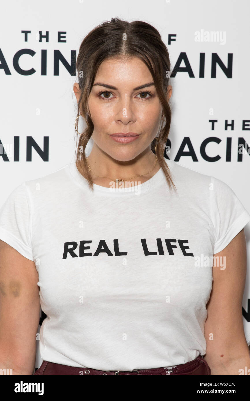 Imogen Thomas nimmt "Die Kunst des Laufens in der Regen' ein spezielles Screening auf der Picturehouse zentral in London. Stockfoto