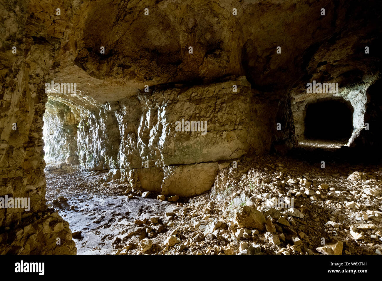 Die Italienische u-System des Großen Krieges in Cima della Caldiera. Heute ist es Teil des monumentalen Bereich Ortigara montieren. Italien. Stockfoto