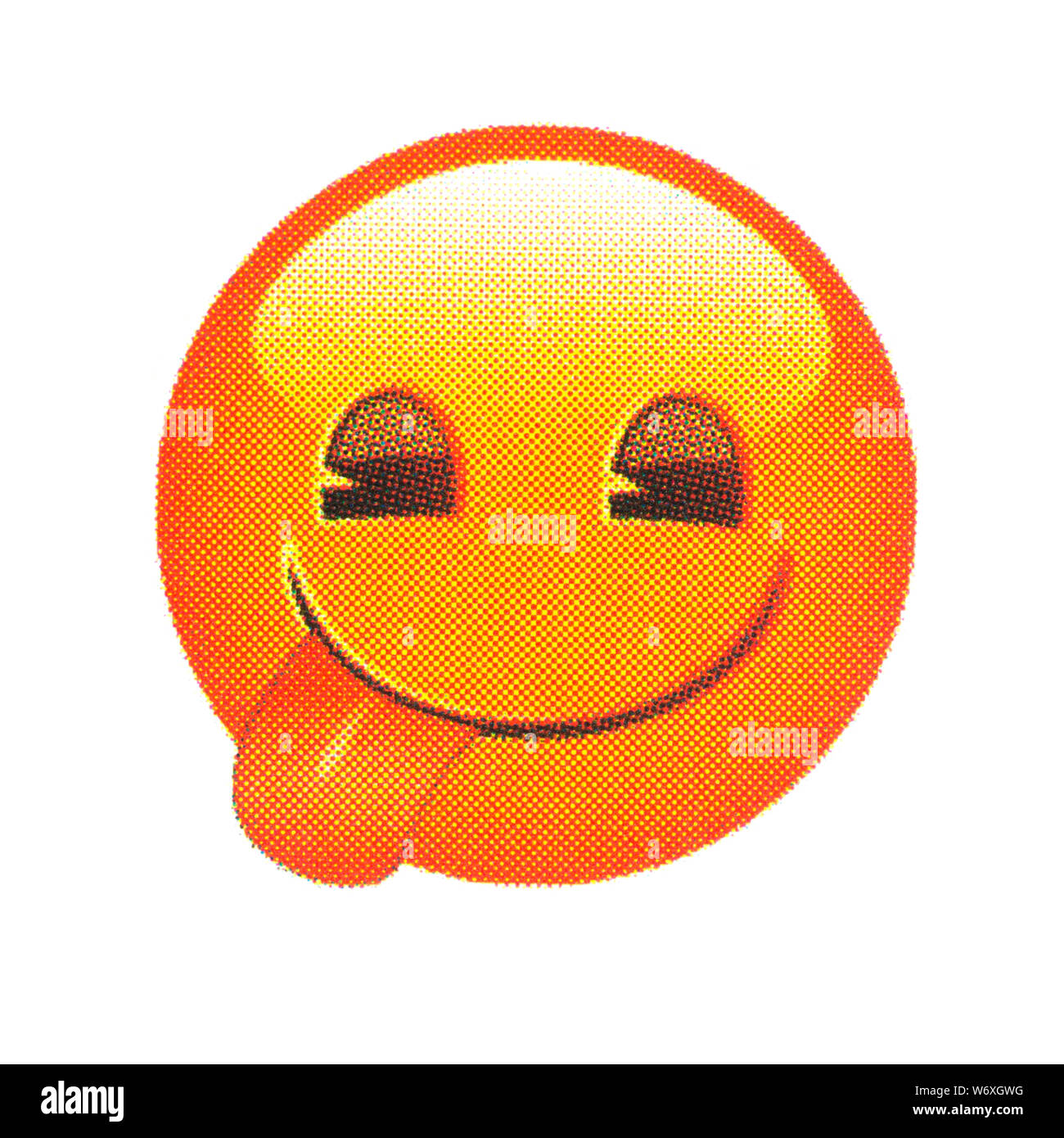 Happy Zunge Gesicht Emoticon Stockfoto