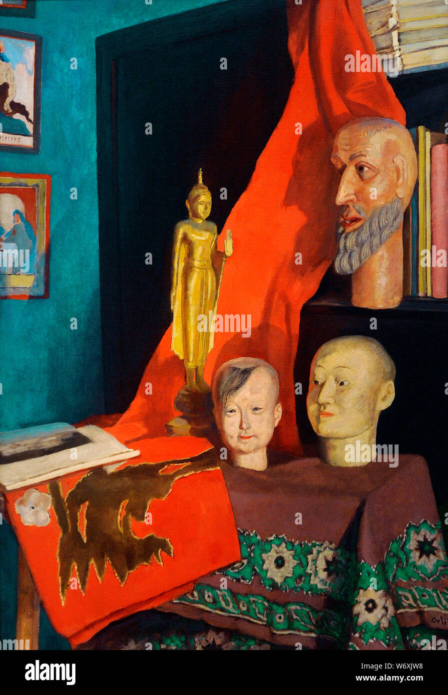 Emil Orlik (1870-1932). Tschechischer Maler. Ecke in meinem Atelier, ca. 1912. National Gallery. Prag. Der Tschechischen Republik. Stockfoto