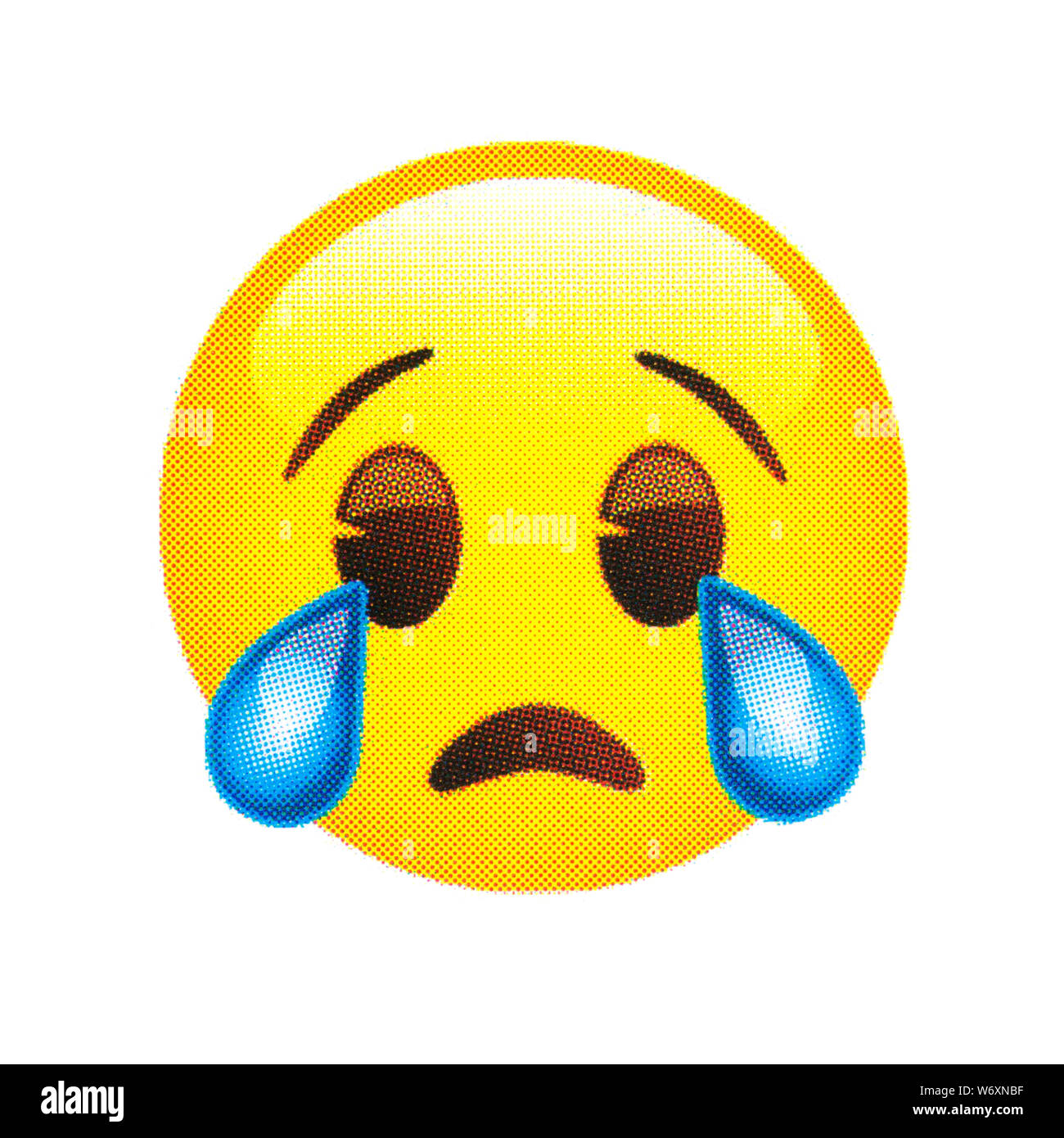 Weinendes Gesicht Emoticon Stockfotografie Alamy