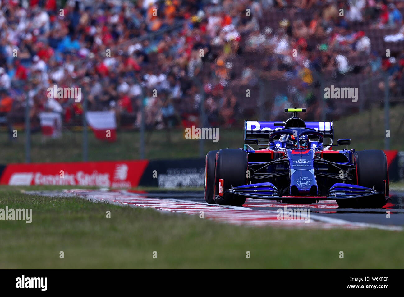 Budapest, Ungarn. 3. August 2019. #23 Alexander Albon Toro Rosso Honda. GP von Ungarn, Budapest 2-4 August 2019 Budapest 03/08/2019 GP von Ungarn Formel 1 Meisterschaft 2019 Rennen Foto Federico Basile/Insidefoto Credit: insidefoto Srl/Alamy leben Nachrichten Stockfoto