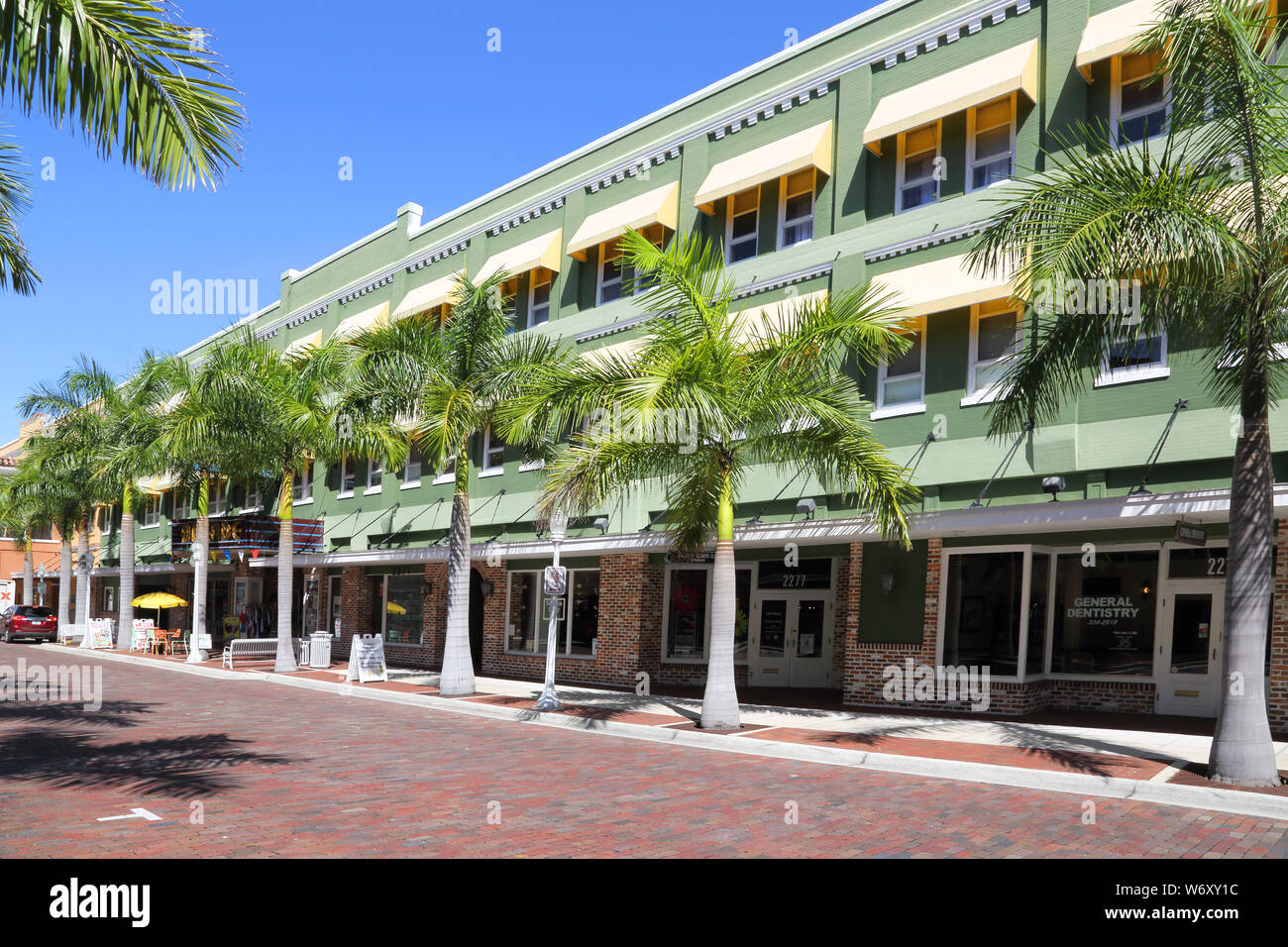 die Altstadt in Fort Myers an der Küste von florida Stockfoto