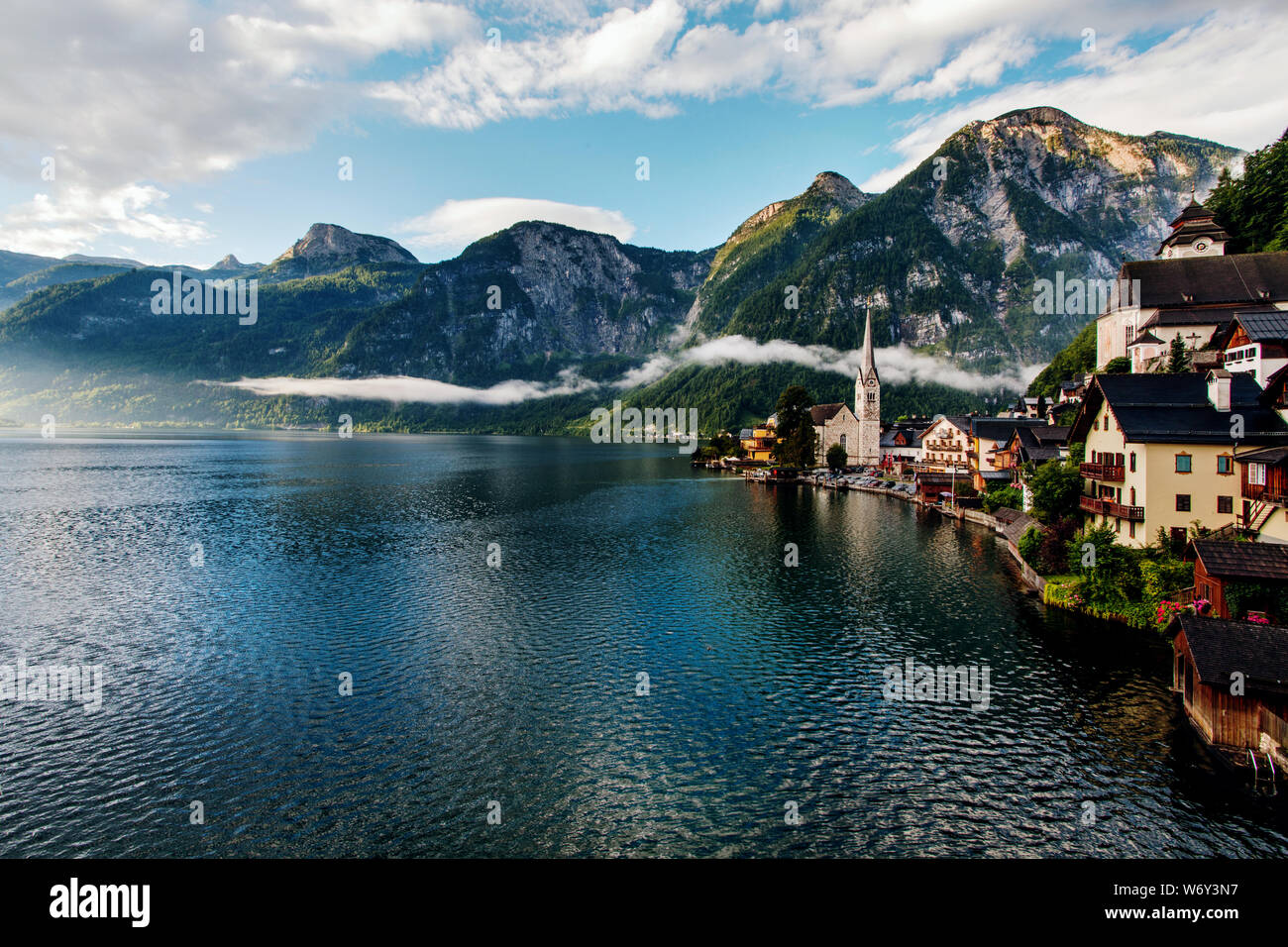 Hallstatt Ort und See, Österreich. Stockfoto