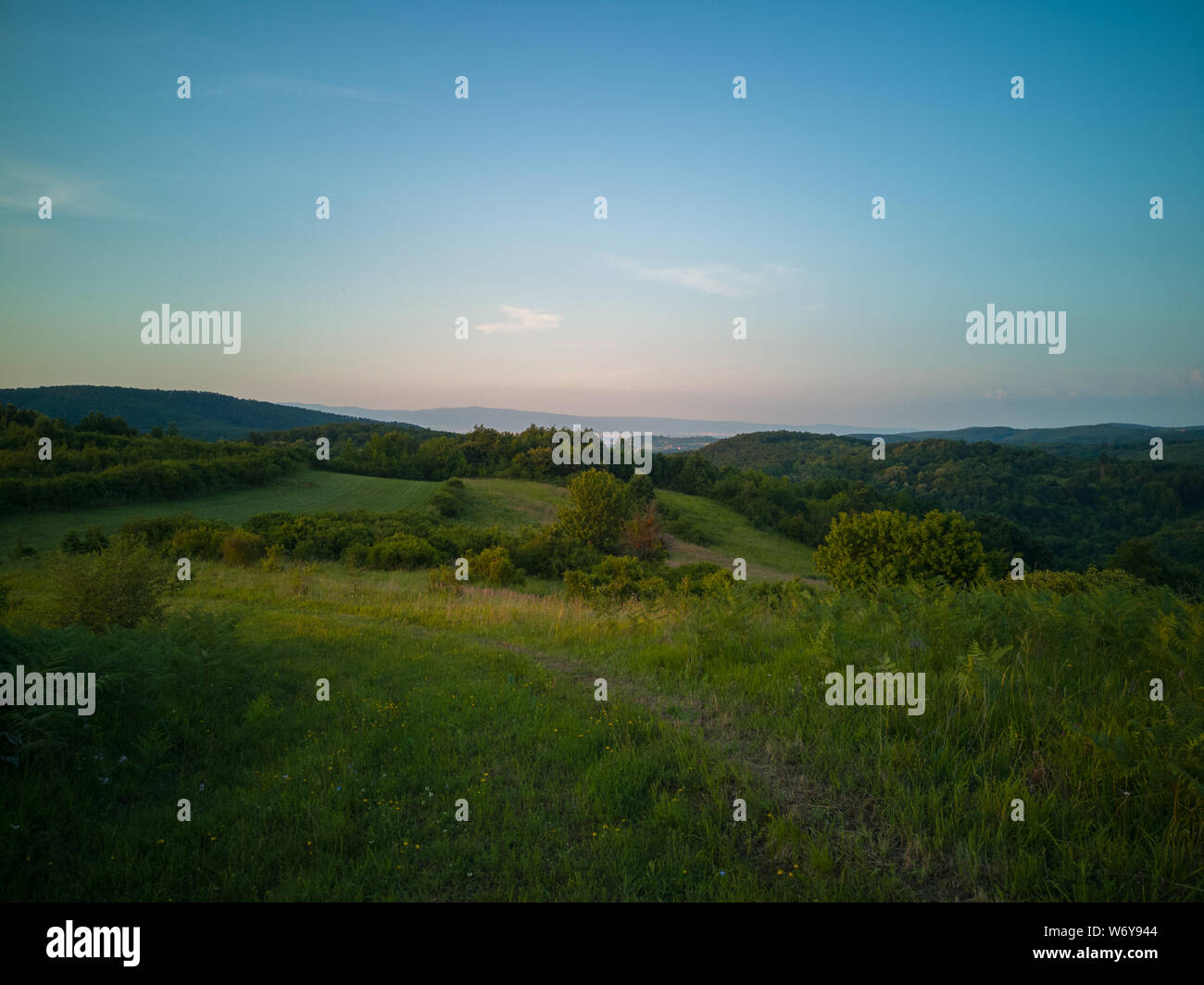 Lanscapes von Slawonien, Kroatien Stockfoto