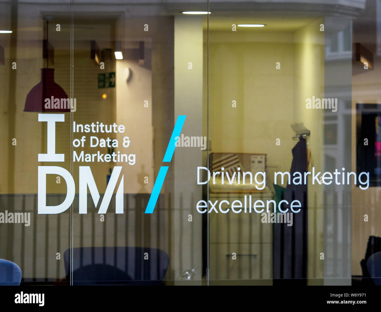 IDM Institut für Daten- und Marketing in London - Marketing Training und Support Stockfoto