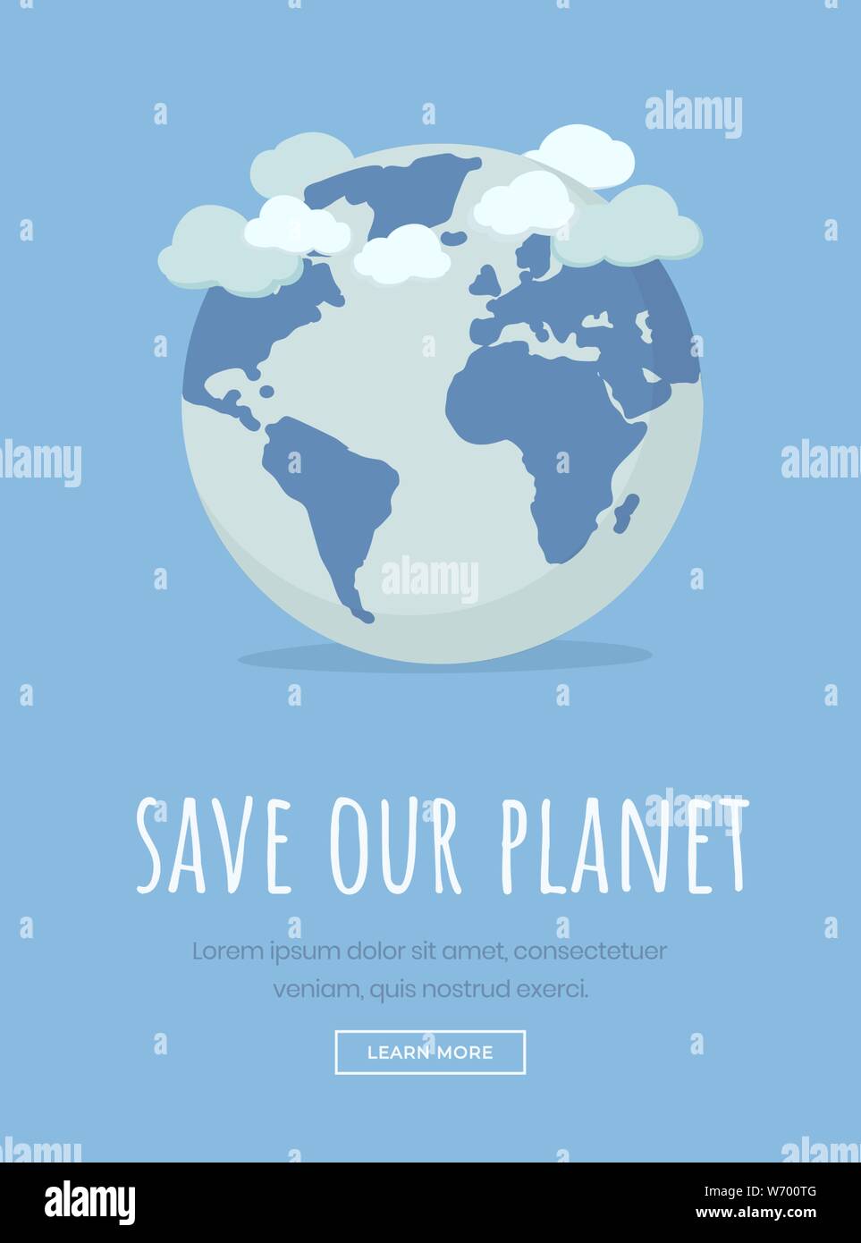 Earth Day Feier Landing Page Template Speichern Planet Motto Umweltschutz Slogan Typografie Internationaler Naturschutz Ereignis Den 22 April Urlaub Webseite Design Layout Stock Vektorgrafik Alamy