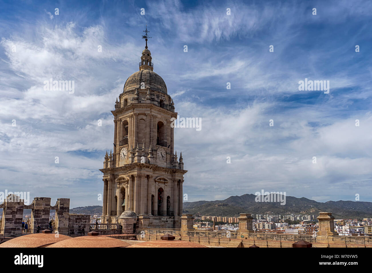Die Kathedrale die Inkarnation von Malaga, Andalusien Stockfoto
