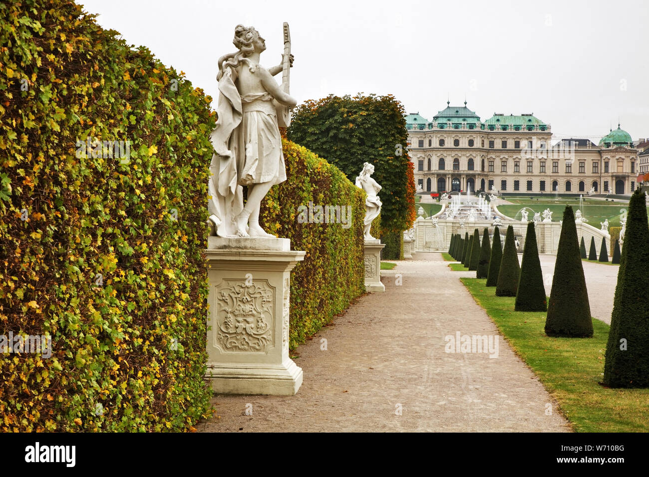 Das Schloss Belvedere in Wien. Österreich Stockfoto