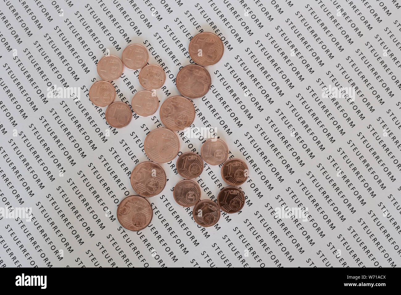 Symbolbild zur Steuerreform Stockfoto