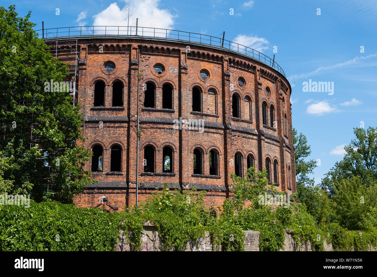 Historisches Gaswerk Gebäude in Wola Bezirk in der Stadt Warschau in Polen Stockfoto