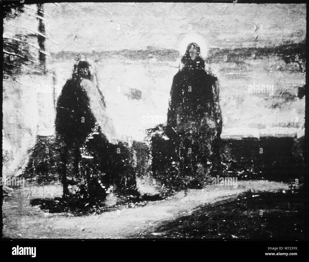 Christus und Nikodemus; Allgemeine Hinweise: Malerei. Stockfoto