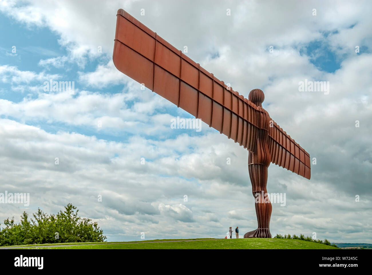 Skulptur 'Engel des Nordens' bei Gateshead, Nord-Ost-England, Großbritannien Stockfoto