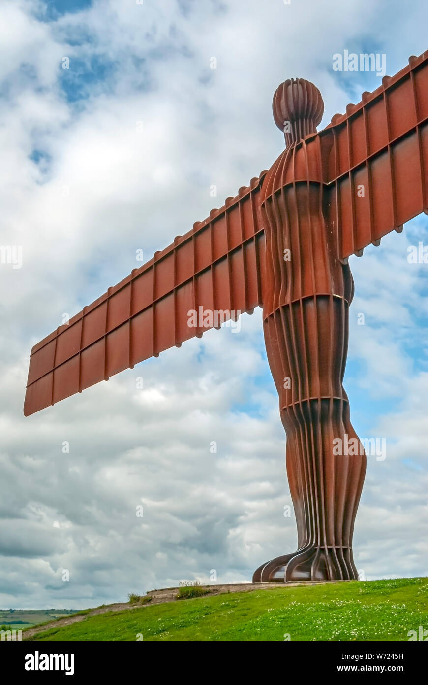 Skulptur 'Engel des Nordens' bei Gateshead, Nord-Ost-England, Großbritannien Stockfoto