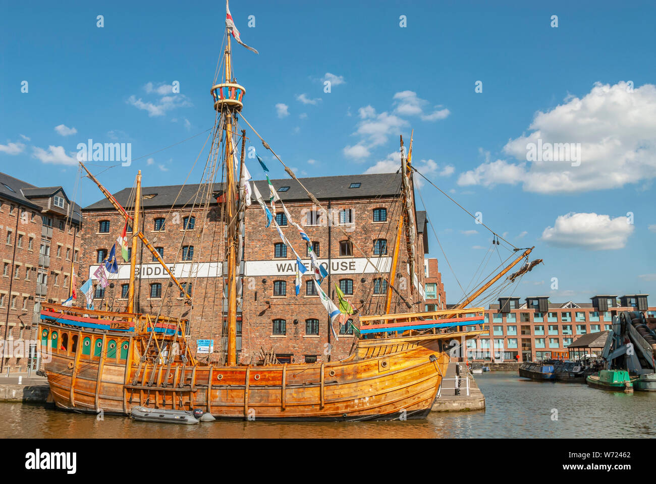 National Waterways Museum in den Docklands von Gloucester, Gloucestershire, England, Großbritannien Stockfoto