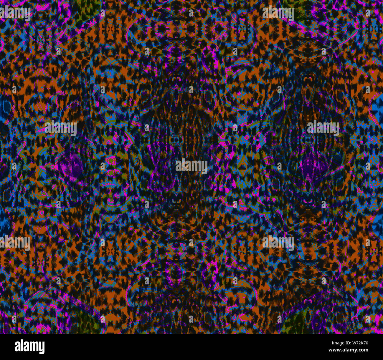 Abstrakte tierischer Haut Muster. Farbenfrohe patchwork Design Stockfoto