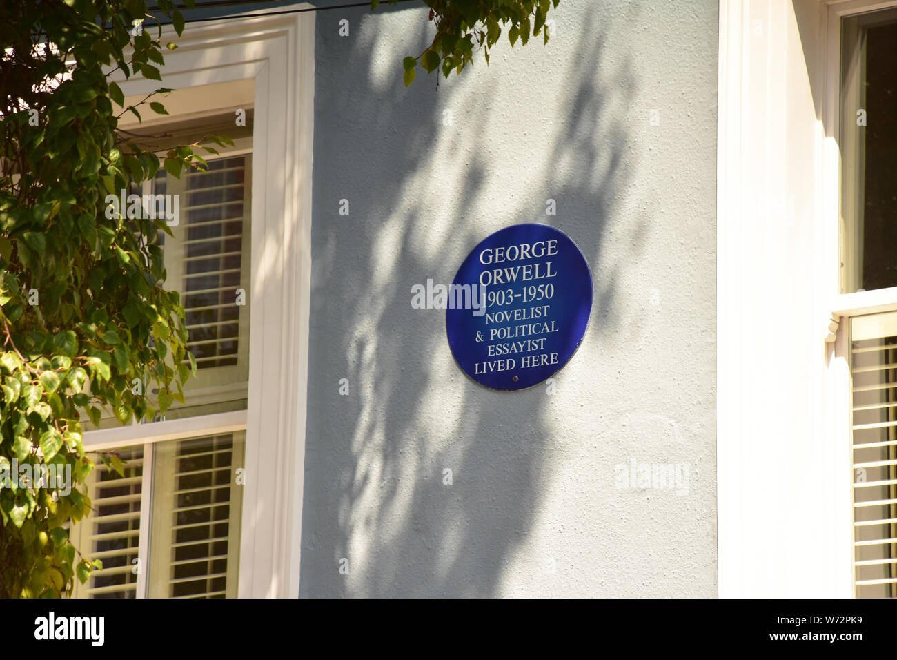 Thema George Orwells Haus in Notting Hill, London, UK Stockfoto