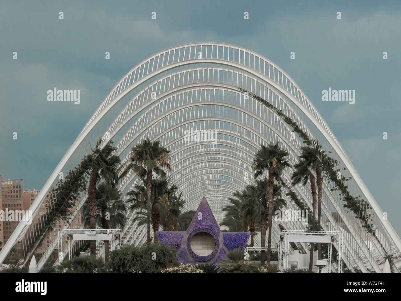 Skyline des modernen Sektor von Valencia, die drittgrösste Stadt in Spanien Stockfoto