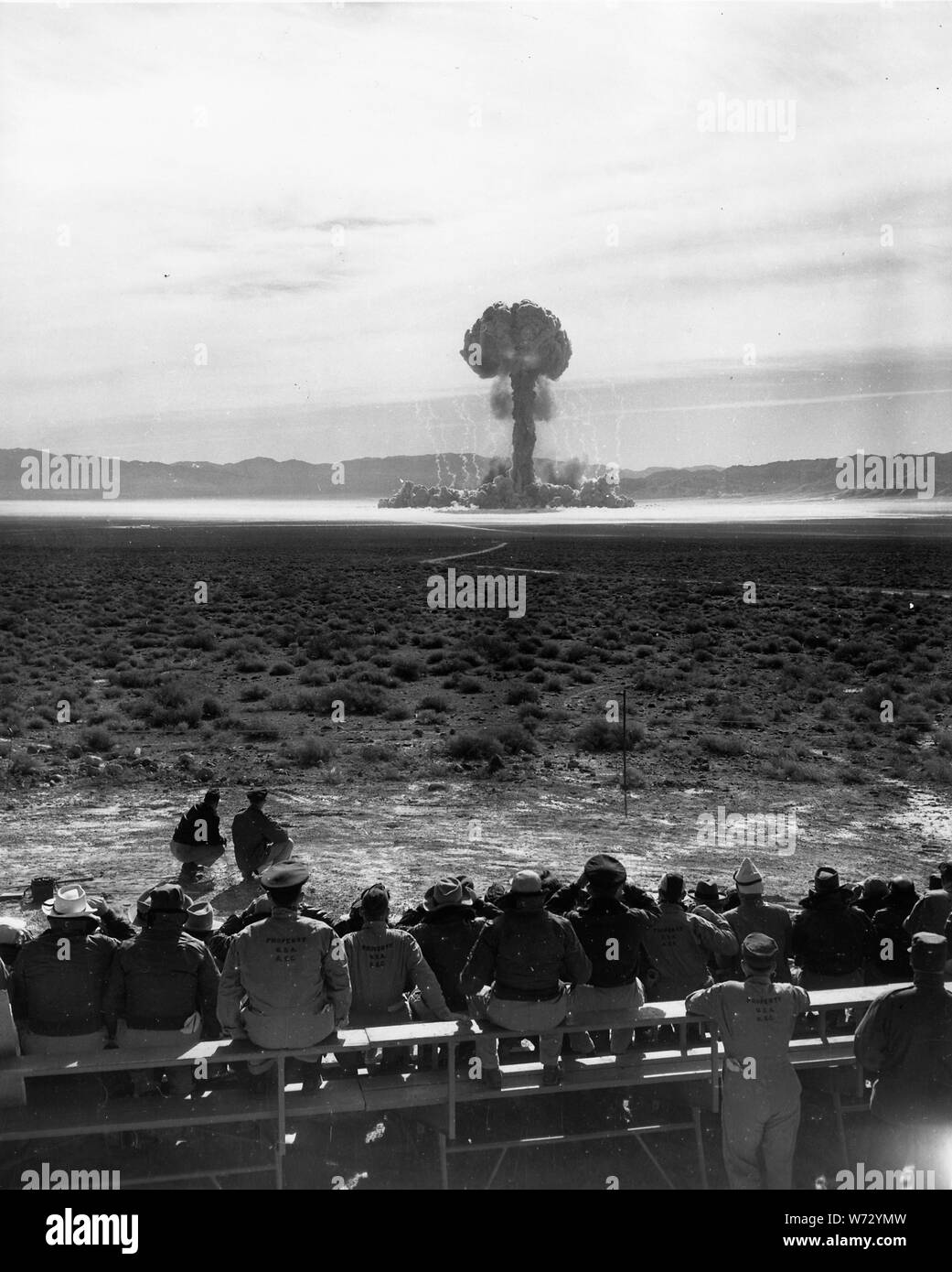 [Personal anzeigen Der detonation von Projekt öffnen, Shot, Nevada.] Stockfoto