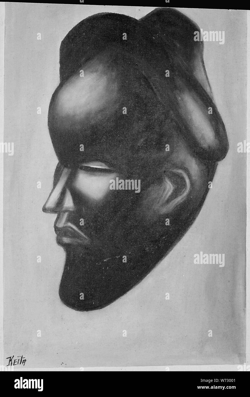 Hochformat oder Maske; Allgemeine Hinweise: Öl auf Leinwand board Stockfoto