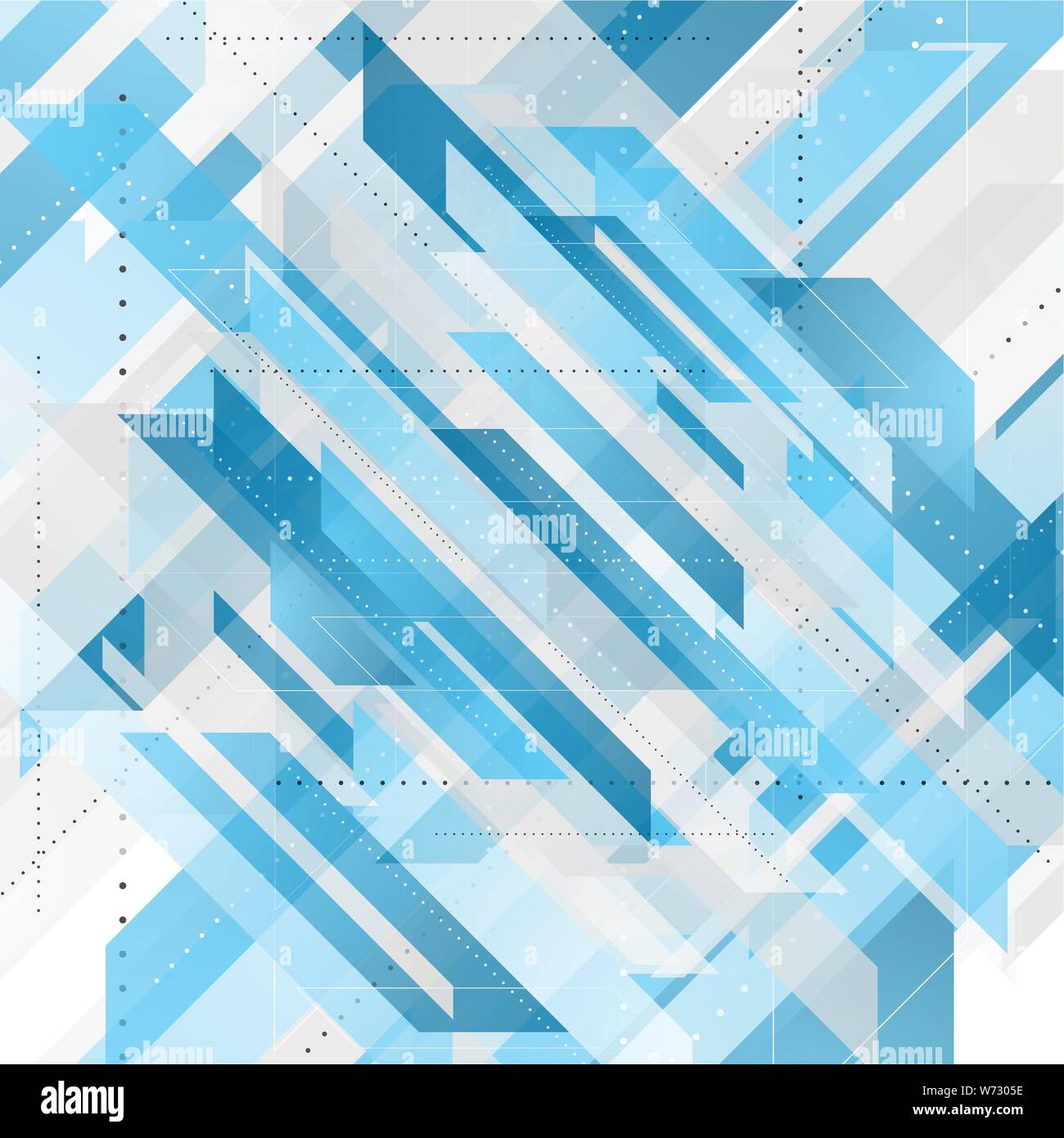 Hell blau abstrakte Tech geometrischen Hintergrund. Vector Graphic Design Stock Vektor