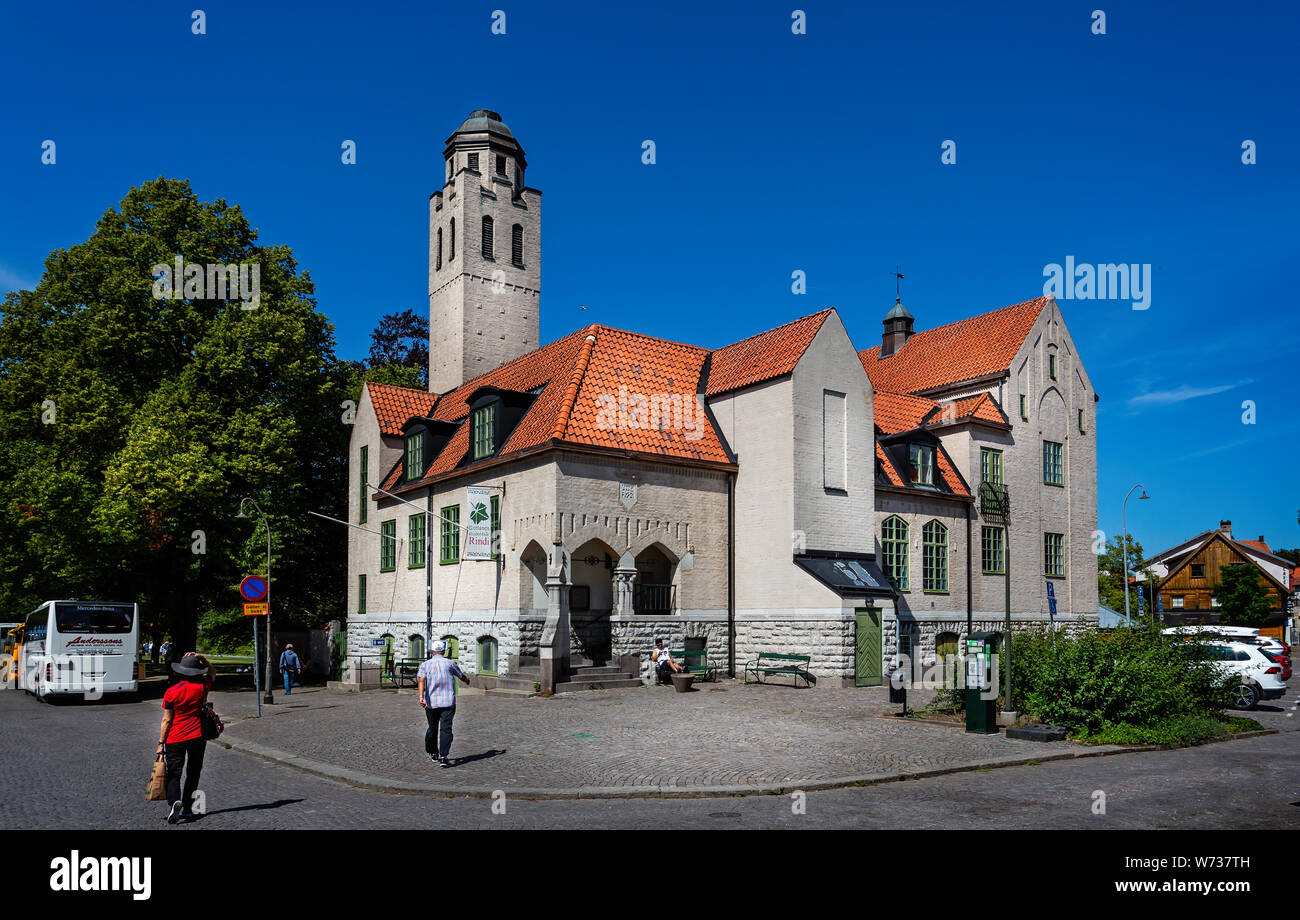 Student Center Gebäude - Gotlands Studentkår Rindi - in Visby, Gotland, Schweden am 20. Juli 2019 Stockfoto