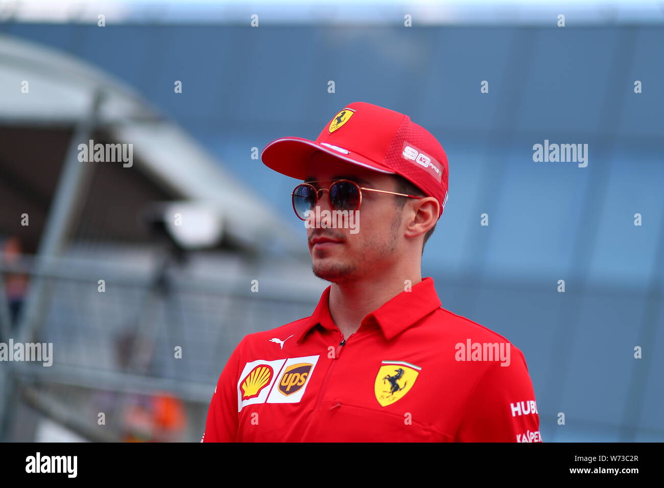 Budapest, Ungarn. 04 Aug, 2019. #16 Charles Leclerc, Scuderia Ferrari. GP von Ungarn, Budapest 2-4 August 2019. Credit: Unabhängige Fotoagentur/Alamy leben Nachrichten Stockfoto