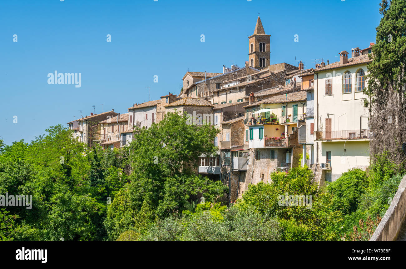 Malerische Anblick in Torri in Sabina, schönen Dorf in der Provinz Viterbo, Latium, Italien. Stockfoto