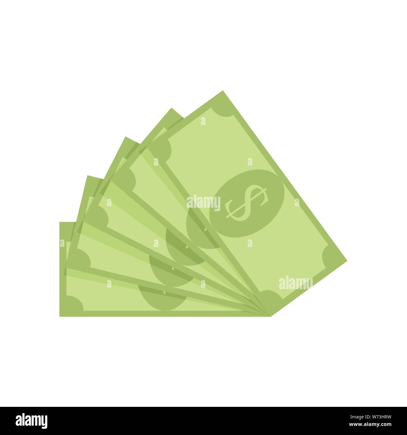 Ventilator banknote Dollar. Cash bill Hinweis, Banken Papier, grün-Währung, Vektor Banknote stack, Pay Lohn Banknoten Abbildung. Geld fan Gehalt, h Stock Vektor