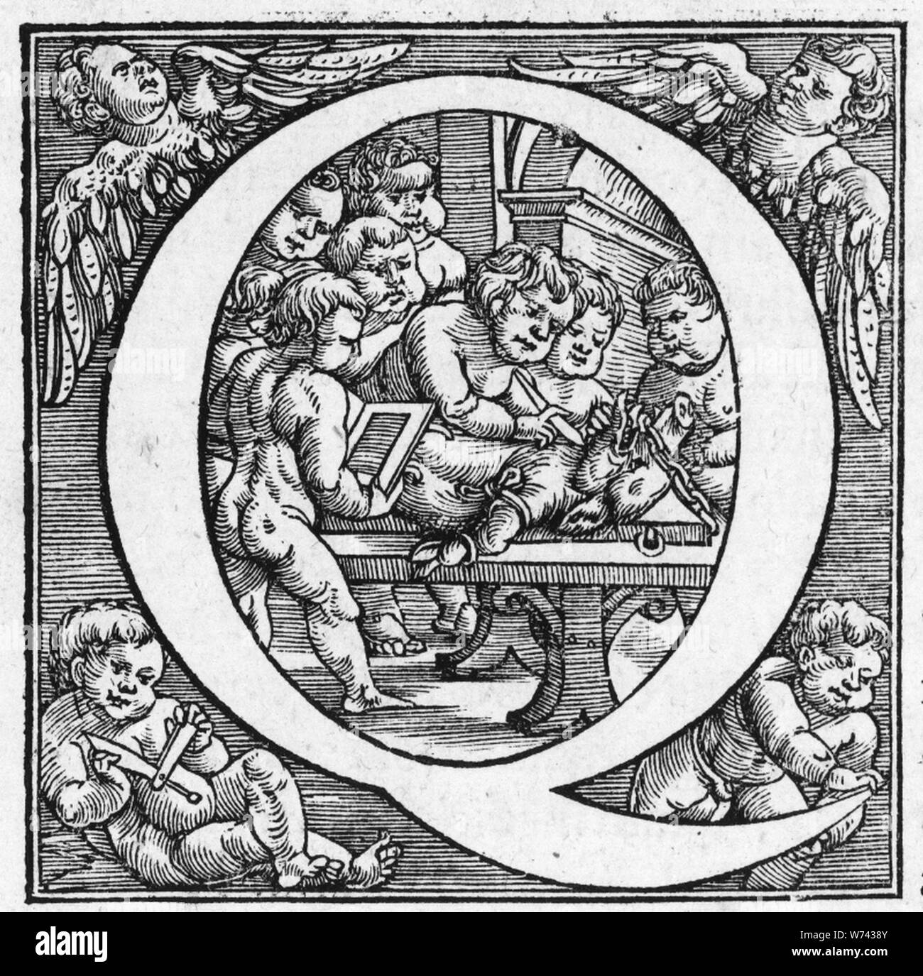 De Humani Corporis Fabrica (17). Stockfoto