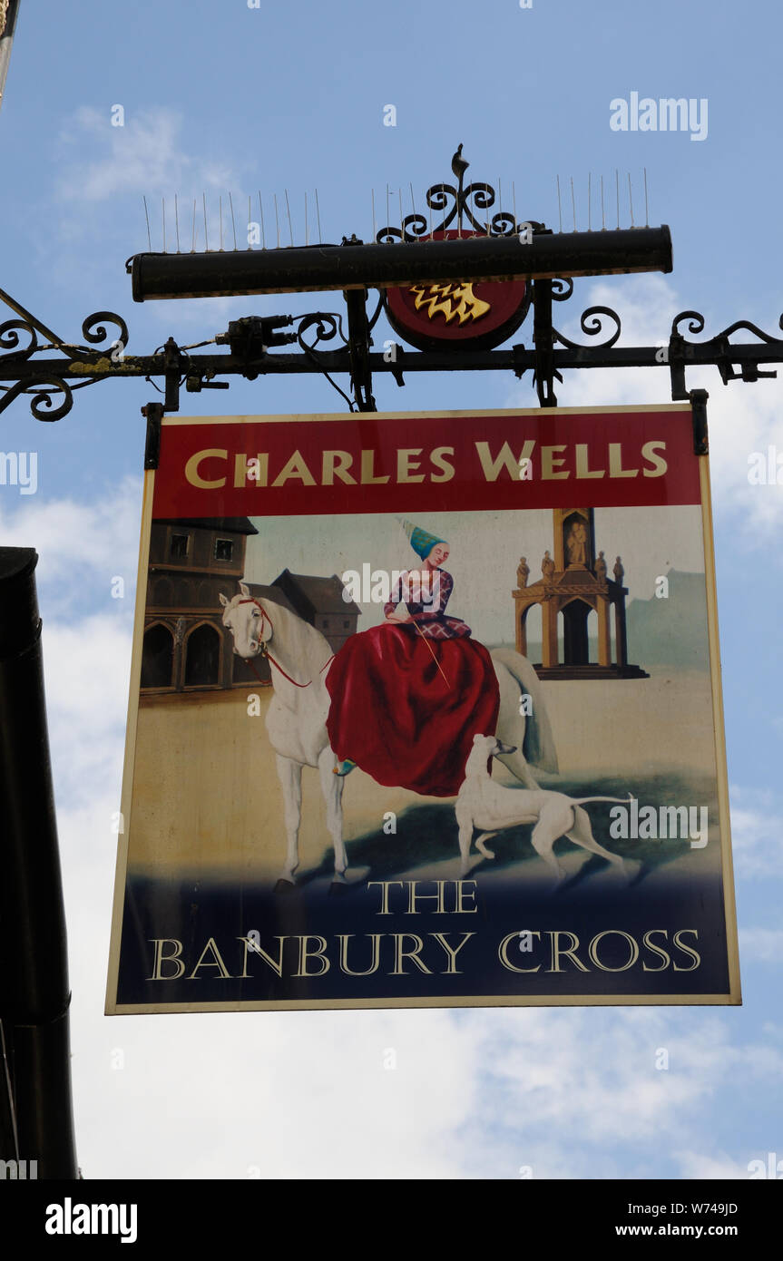 Die Banbury Cross Inn, Banbury, Oxfordshire Stockfoto