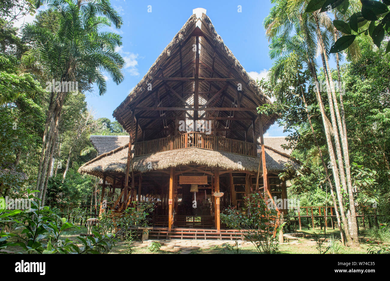 Luxury Resort im Dschungel, peruanischen Amazonas Stockfoto