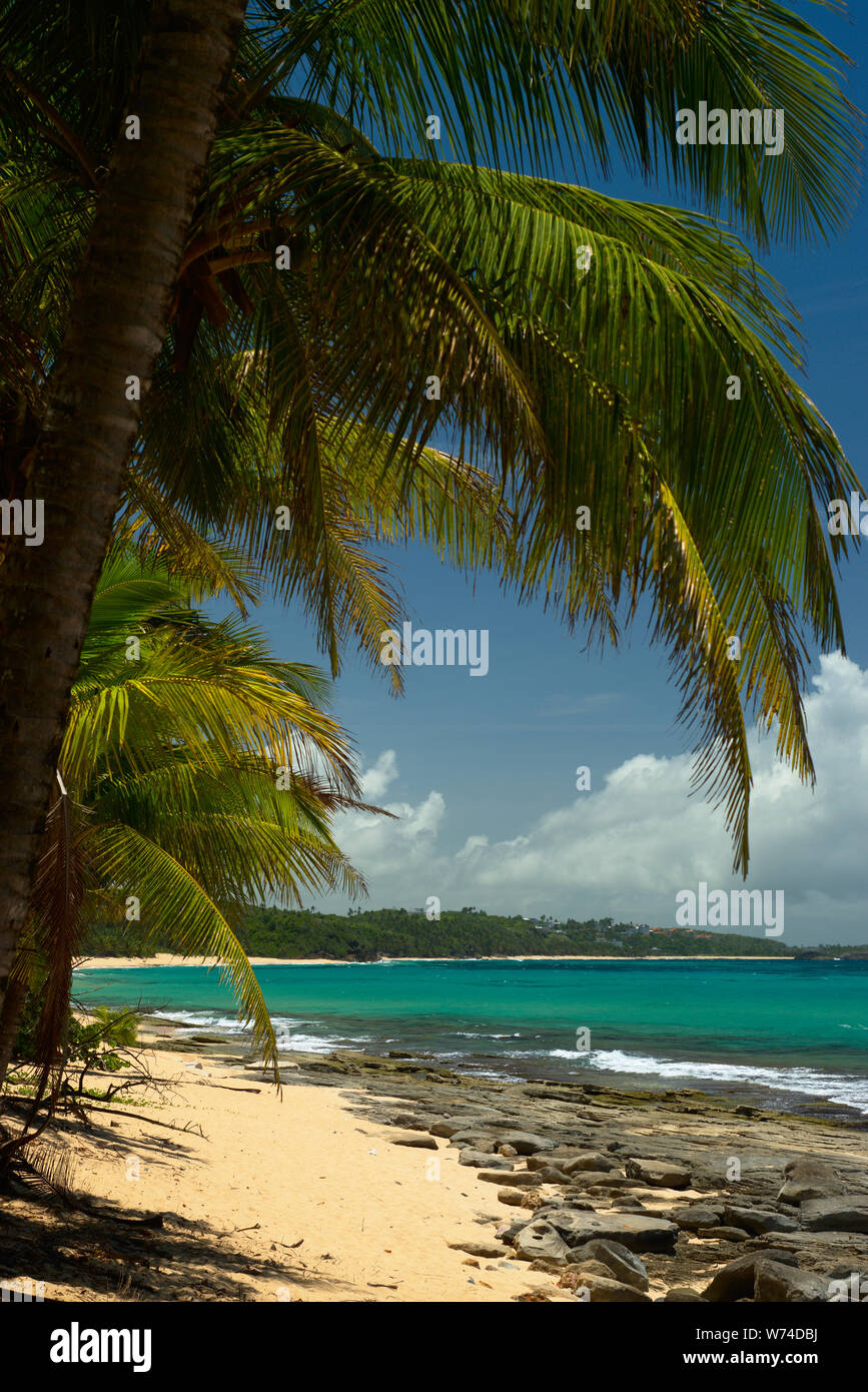 Playa Los Tubos, Vega Baja, PR Stockfoto
