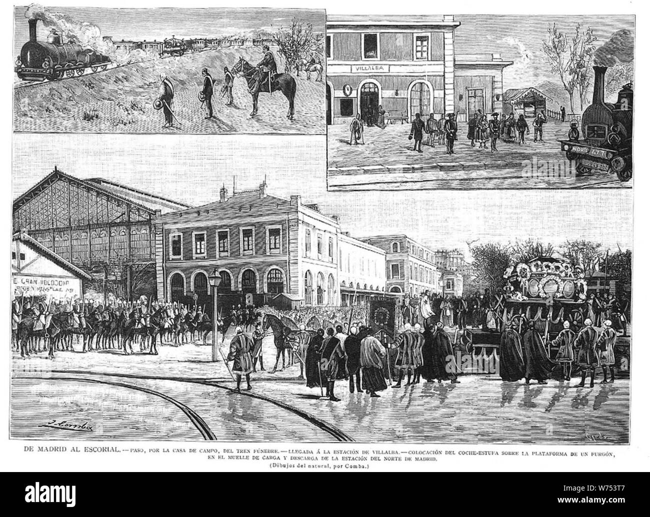 De Madrid al Escorial, de Juan Comba. Stockfoto