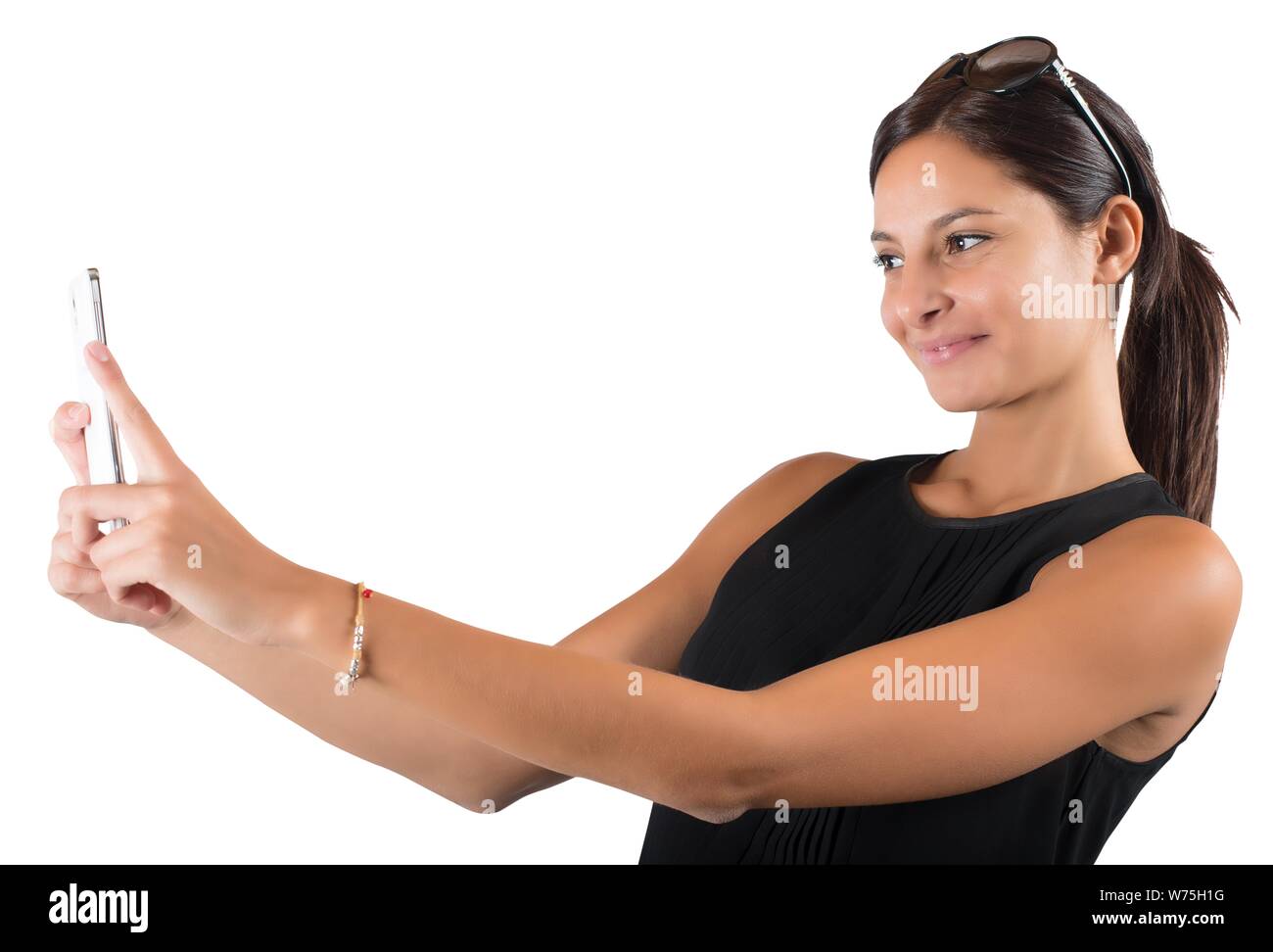 Mädchen liebt es, schießen Stockfoto